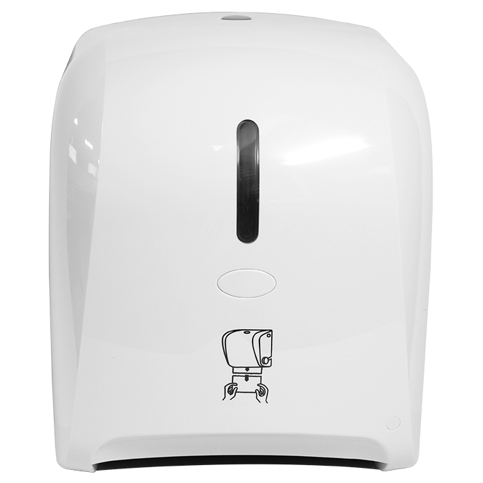White Hand Roll Paper Towel Dispenser